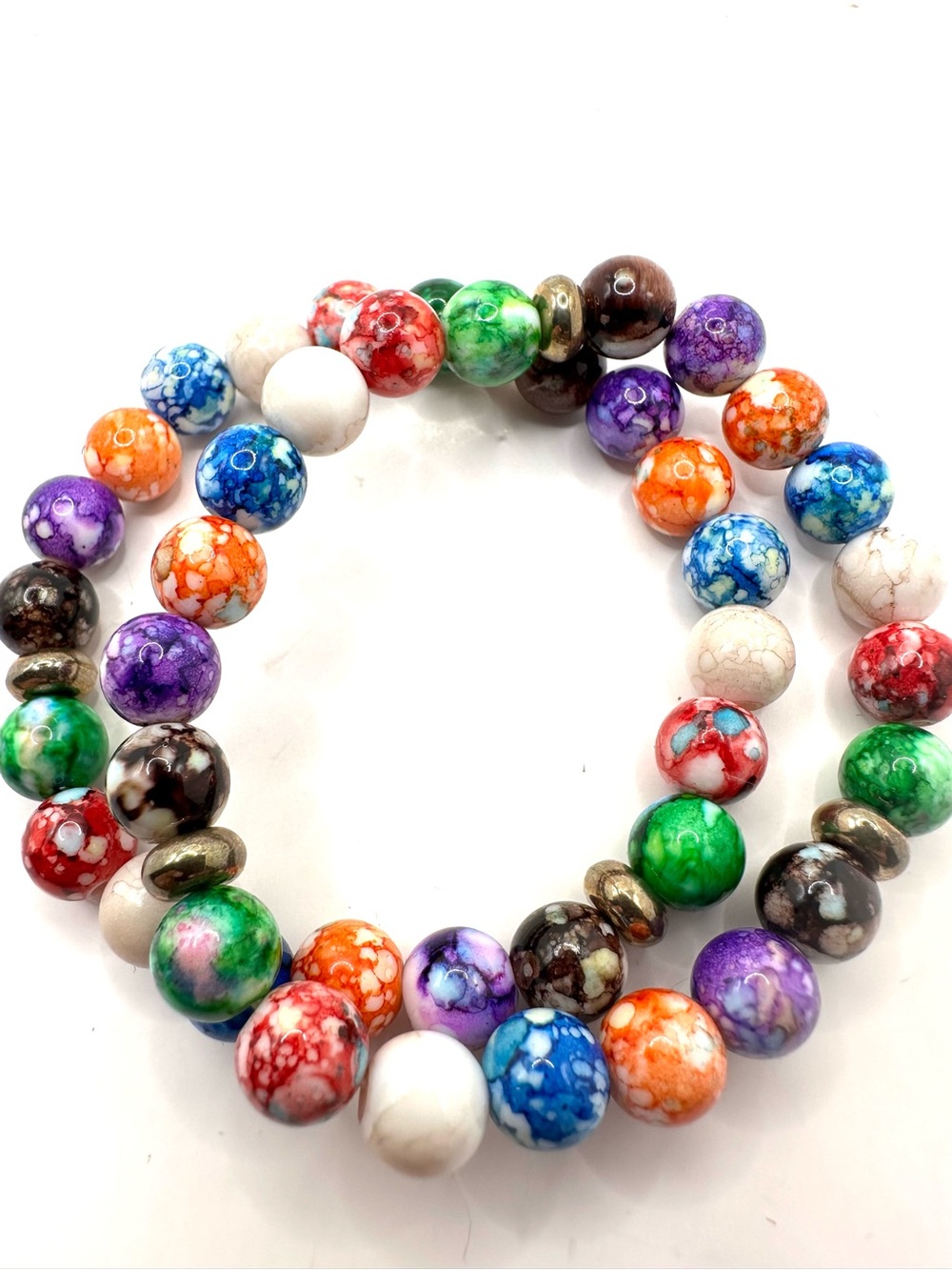Fashion: Multicolor Beaded Stretch Bracelet